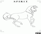 Der wilde Mustang, Spirit, Ansicht von Seite