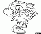 Amy Rose, das Igel-Weibchen, die behauptet, die Freundin von Sonic