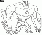 Armodrillo, robuste fremd wie ein Gürteltier Roboter vom Planeten Terraexcava. Ben 10 Ultimate Alien