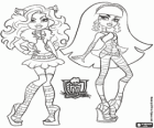 Clawdeen und Cleo sind Freunde und Rivalen bei Monster High