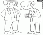 Charles Montgomery Burns und Waylon Smithers, der Besitzer des Kernkraftwerks Springfield und sein Assistent