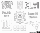 Super Bowl 2012. New England Patriots Vs. New York Giants. Lucas Oil Stadium, Indianapolis, 5. Februar 2012