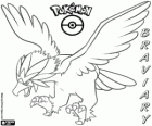 Washakwil, fliegende Pokémon, ein Adler-wie Pokémon. Letzte Evolution des Geronimatz. Woguru