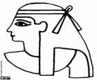 Gesicht eines Bürgers des alten Ägypten