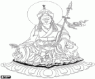 Buddha Padmasambhava, Gründer der tibetischen Nyingma-Schule. Guru Rinpoche