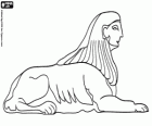 Sphinx, Fabelwesen mit Körper von löwe und menschlicher Kopf
