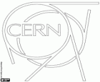 CERN-Logo. Die weltweit größte Forschungslabor in der Teilchenphysik