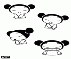 Pucca, einem japanischen Mädchen