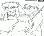 InuYasha und Miroku, ein buddhistischer Mönch