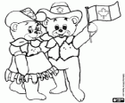 Hidy und Howdy. Calgary 1988 Olympische Winterspiele. Eisbären
