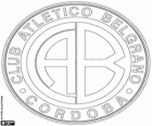 Logo des Club Atlético Belgrano. Argentinische Sport Club und Fußballmannschaft aus der Stadt Córdoba