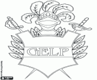 Wappen der Club de Gimnasia y Esgrima La Plata. Argentinischer Fußballverein