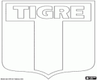 Logo der Club Atlético Tigre von der Stadt Victoria, Argentinien