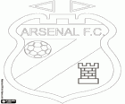 Emblem des Arsenal FC. Argentinischer Fußballverein namens Arsenal de Sarandí
