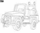 Jeep, Diegos Eltern es verwenden, um ihre wissenschaftlichen Reisen