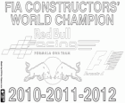 Red Bull Racing dreimal FIA Konstrukteurswertung Weltmeister 2010, 2011 und 2012