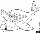 Kleine Propellerflugzeug