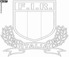 Logo der italienischen Rugby-Nationalmannschaft, die azzurri