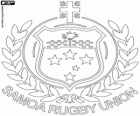 Logo der Samoa Rugby-Nationalmannschaft, Manu Samoa. Emblem, das Kreuz des Südens