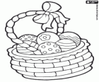 Korb mit Ostereiern