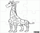 Eine Giraffe-puzzle