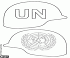Internationaler Tag der UNO-Friedenstruppen, 29 May. Die UN-Blue-Helme