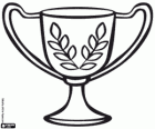 Trophäe, den Pokal für die Sieger