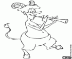 Faunus und eine Flöte
