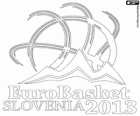 Logo EuroBasket 2013 Slowenien. Basketball-Europameisterschaft 2013. FIBA Europa