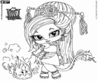 Jinafire Long, die Tochter eines chinesischen Drachen, Monster High Baby