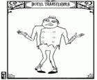 Ein Service-Arbeiter von der Hotel Transsilvanien