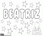 Beatriz, Name lateinischen Ursprungs, seine Bedeutung ist gesegnet. Beatriz, Spanisch und Portugiesisch Namen
