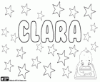 Clara, Name lateinischen Ursprungs, die Mittel klar und hell