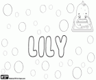 Lily, Name des englischen Ursprungs, abgeleitet vom Namen der Blume, die Lilie