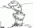 Ein seltsames Wesen des Waldes, das Lorax