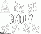 Emily, Name lateinischen Ursprungs. Derivat von Aemilius oder Aemolus, ist seine Bedeutung Rivalen