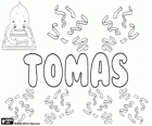 Tomas, Aramäisch Ursprungsnamen. Seine Bedeutung ist Zwilling. Name der biblischen Tradition, Namen der Apostel