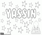Yassin, Name arabischen Ursprungs. Variante von Yasin, seine Bedeutung ist reich