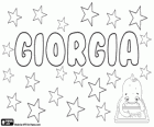 Giorgia, Name griechischer Herkunft. Stammt von Georgios
