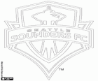 Emblem der Seattle Sounders FC, Fußballverein in der Stadt Seattle, Washington
