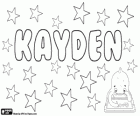 Kayden, Variante von Namen wie Cade und Kaden