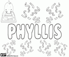 Phyllis, Name griechischer Herkunft. Abgeleitet von der Figur aus der griechischen Mythologie, Phyllis