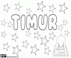 Timur, populärer Name in der Türkei, Russland und Länder in Zentralasien