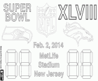 Super Bowl-2014. Seattle Seahawks Vs Denver Broncos. MetLife Stadium, New Jersey, USA, 2. Februar 2014