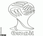 Logo der FIFA Fussball-Weltmeisterschaft Brasilien 2014