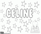 Celine, Name lateinischen Ursprungs. Variante von Celeste