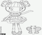 Blossom Flowerpot, die Lalaloopsy Puppe mit einem Schmetterling, ihr Haustier