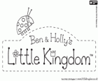 Logo der kleinen Königreich von Ben und Holly. Original-Logo in Englisch Ben and Holly’s Little Kingdom