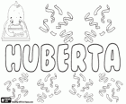 Huberta, Name des germanischen Ursprungs. Weibliche Form von Hubert