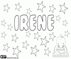 Irene, Name griechischer Herkunft. Derivat von Eirene, Göttin des Friedens in der griechischen Mythologie